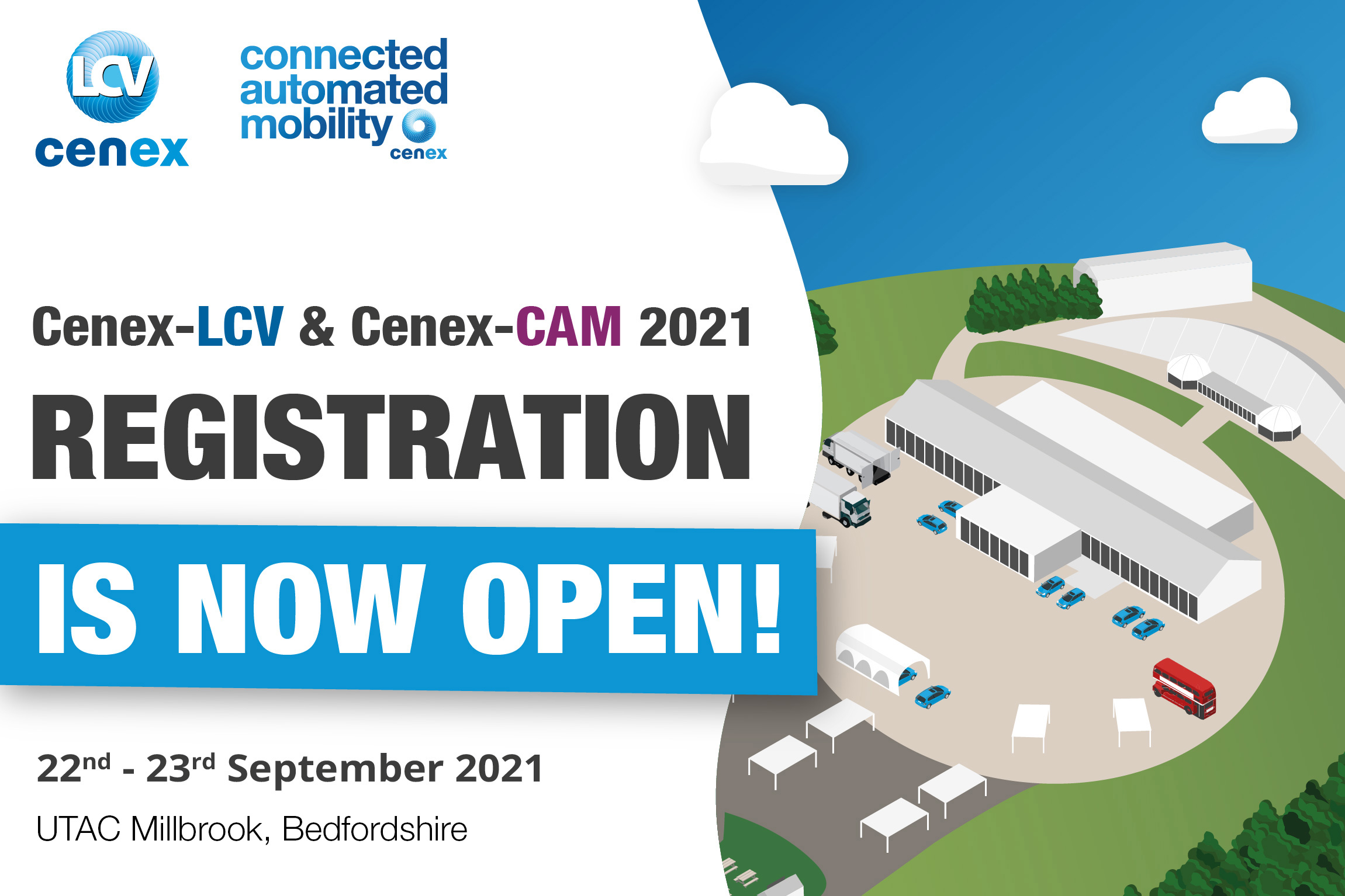 Visitor registration now open for Cenex-LCV2021 and Cenex-CAM2021
