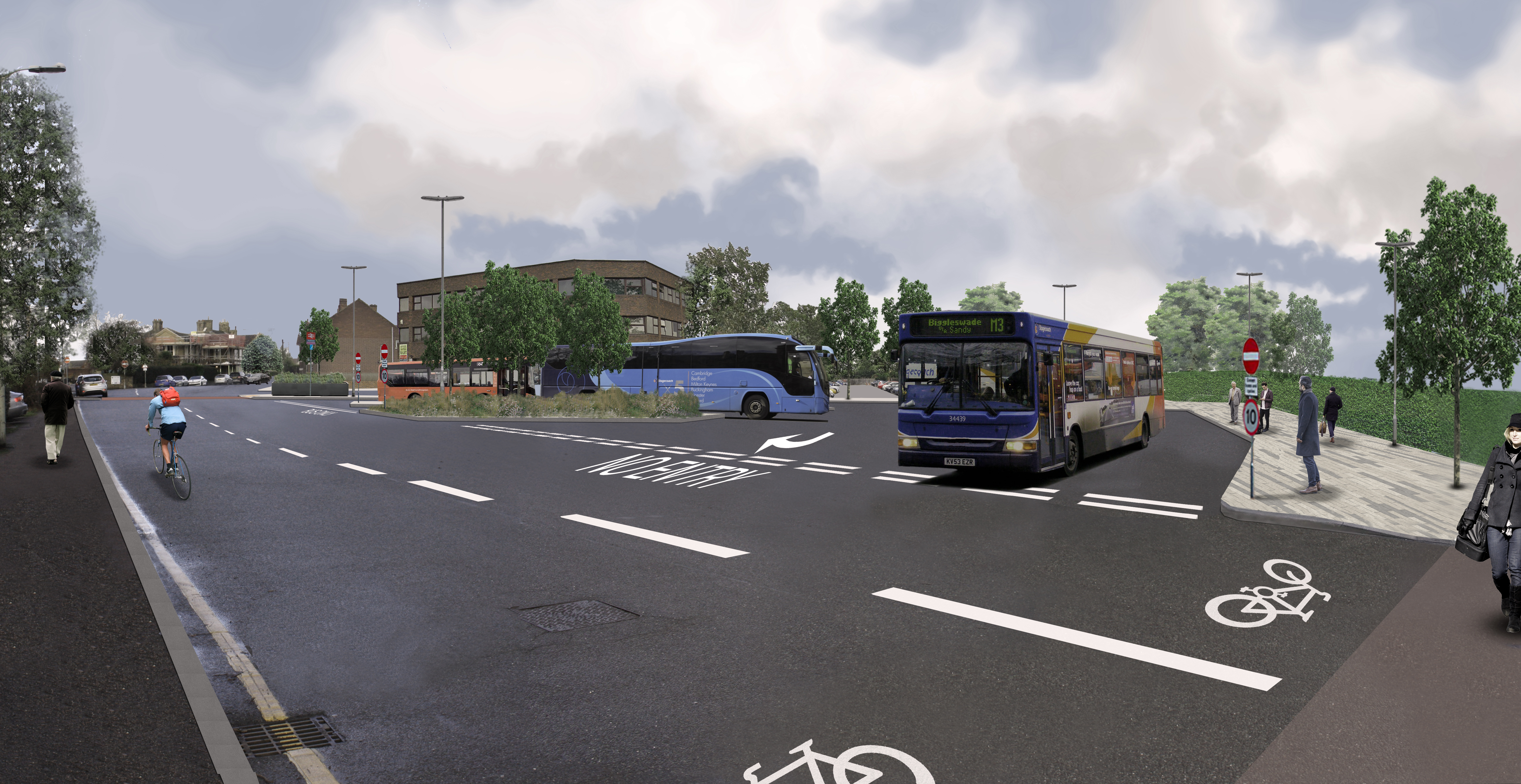 Next arrival in Biggleswade is a new transport interchange