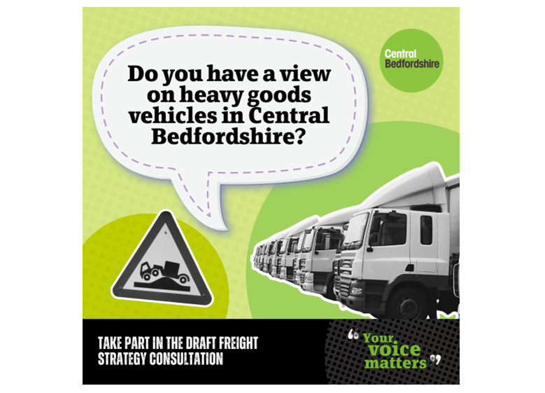 Council seeks views on freight in Central Bedfordshire