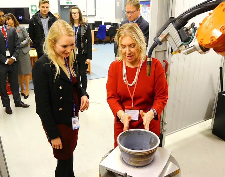 Nadine Dorries MP visits Lockheed Martin UK to promote engineering careers in Bedfordshire