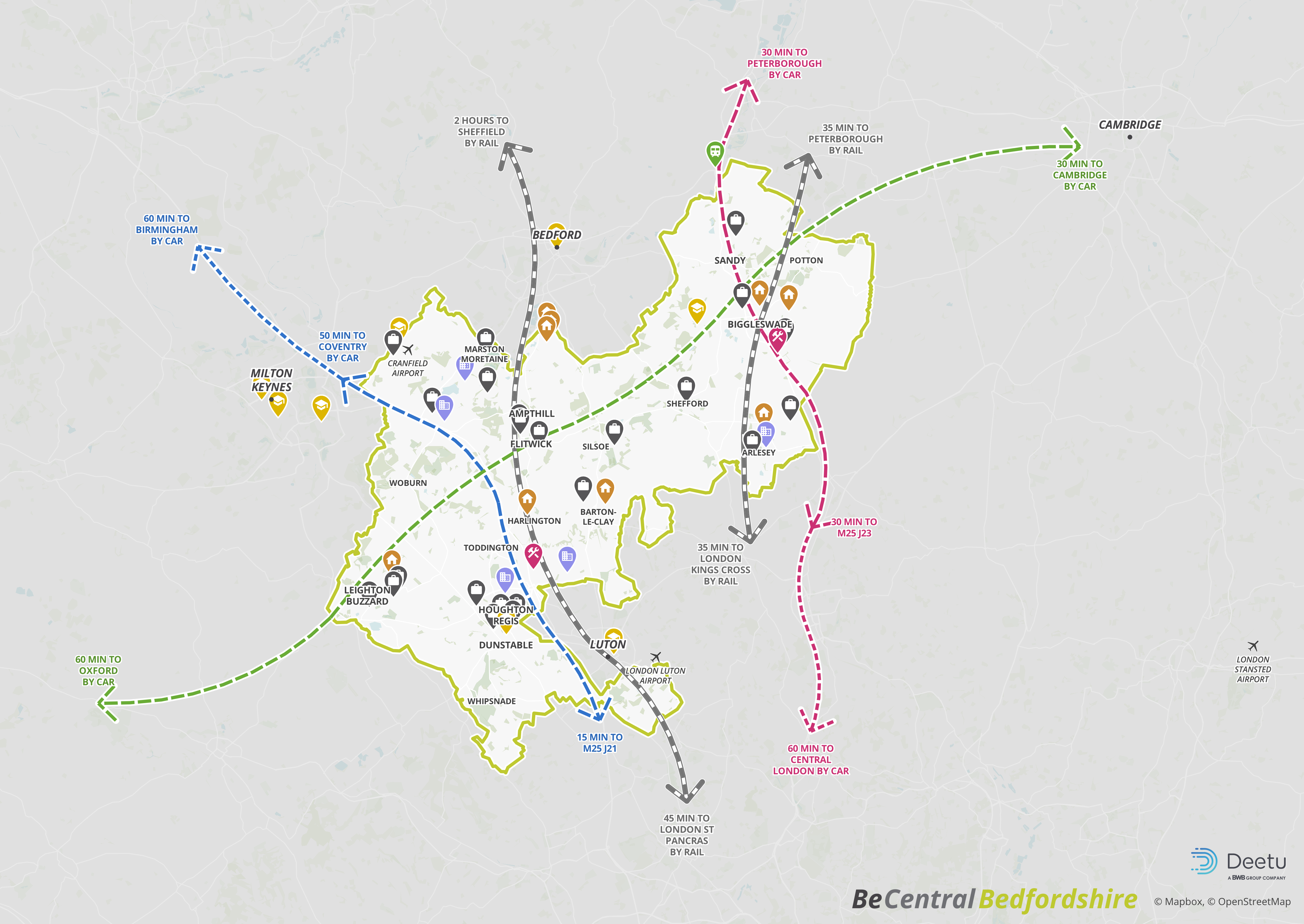New interactive map for Be Central Bedfordshire